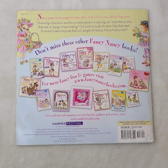 Fancy Nancys Elegant Easter Lift-The-Flap Book O'Connor & Glasser 2010 - Picture 5 of 7